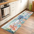 thumbnail image 3 of Sea Turtle Ocean Kitchen Runner Rug 2x6 Washable Runners for Hallway Non Slip Summer Beach Coastal Coral Wooden Large Area Rug Indoor Floor Carpet for Bathroom Laundry Entryway Bedroom Living Room, 3 of 8