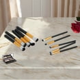thumbnail image 4 of Unique Bargains 10 Pcs Lightweight Makeup Brush for Business Travel Black Synthetic Fiber Hair Plastic, 4 of 5