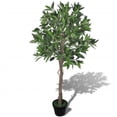 thumbnail image 3 of vidaXL Artificial Tree with Pot Artificial Plant Fake Fortune Tree 33.5" Green, 3 of 7