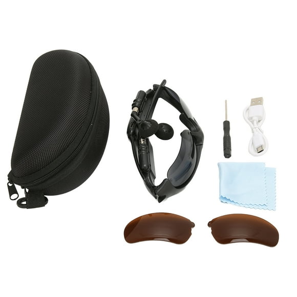 Gafas de sol inalámbricas con Bluetooth, profesionales, elegantes, ligeras, con protección para la vista, gafas inteligentes para conducir, ciclismo, versión estándar y lentes color té.
