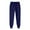 Dark Blue, variant on Light Weight Pants for Women Summer Drawstring High Waist Workout Clothes Loose Cuffed Hem Solid Color Breathable Plus Size Pants Fall Stylish for Weekend Outings L
