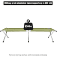 thumbnail image 5 of Tcbosik Folding Cot with Carrying Bag for Camping, Lounging, Sleeping, Guests, & More, Army Green, 5 of 8