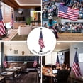 thumbnail image 2 of 6 Ft Sectional Indoor Flag Pole Kit Eagle Topper Aluminum 3x5 Ft US Flag & Base, 2 of 9