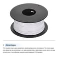 thumbnail image 3 of Uxcell 26AWG Stranded Wire Hookup 30M/100ft White, Electrical Wire UL1007 Spool, 3 of 6