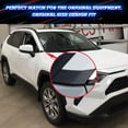 thumbnail image 5 of Xotic Tech Set Carbon Fiber Style Exterior Front Window A-Pillar Rear Window C-Pillar Spoiler Window Pillar Side Window Louvers Accessories Cover Trim Combo Kit, Compatible with Toyota Rav4 2019-2023, 5 of 9