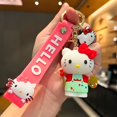 thumbnail image 1 of Sanrio-Llavero Kawaii de Hello Kitty para niña, llavero rosa con melodía Kuromi, Cinnamoroll, llavero de coche, colgante de mochila, adornos, regalos de vacaciones Fivean unisex, 1 of 2