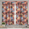 thumbnail image 2 of Ambesonne Animal Valance & Curtain, Modern Art, 55"x30", Multicolor, 2 of 6