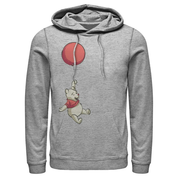 Men's Winnie the Pooh Taking Flight Pull Over Hoodie Athletic Heather 3X Large