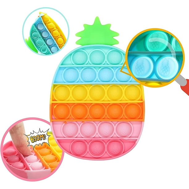Générique Pop it Fidget Toy, Push and Pop Bubble, Anti-Stress-Spielzeug,  Anti-Stress, für Kinder, Popit, Popit, Popit, Antipop, Fidget Pop it  (Ananas): : Spielzeug
