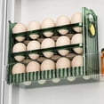 thumbnail image 5 of Kitchen Fridge Egg Container 3 Layer Egg Tray Accessory Durable Material Reusable Multipurpose Time Record Button Lightweight Easily, 5 of 8