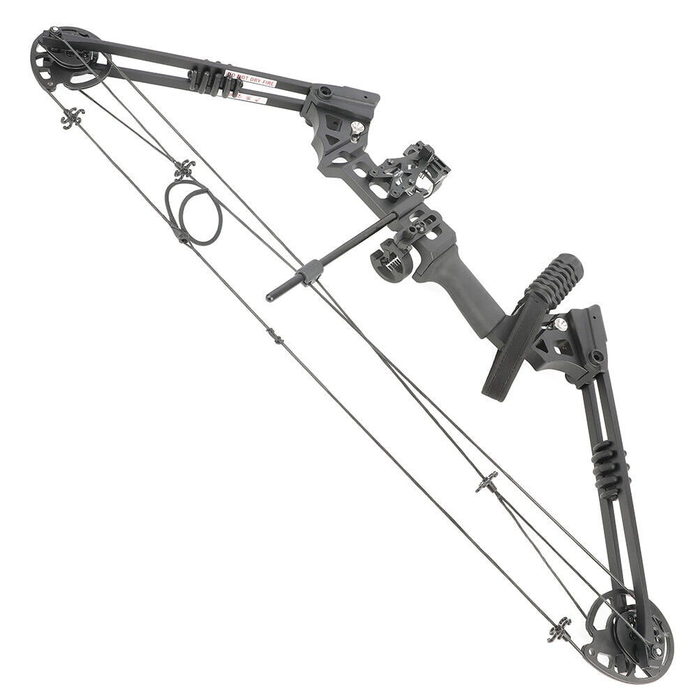 X8 Archery Compound Bow Bag Arrow Set 20-70lb Adjustable Bow Hunting 320FPS RH/LH（Black Bow Arrow Set LH）