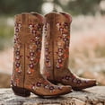 thumbnail image 3 of Flower Cowgirl Boots | Floral Fantasy Cowgirl Boots (M50031), 3 of 10