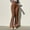 Brown, variant on Women's Casual Style Low Waisted Flared Pants Fashionable And Solid Color Pants Women Yoga Pants with Pockets plus Size Tall Women's Yoga Pants with Pockets Leather Yoga Pants with Pockets Maternity