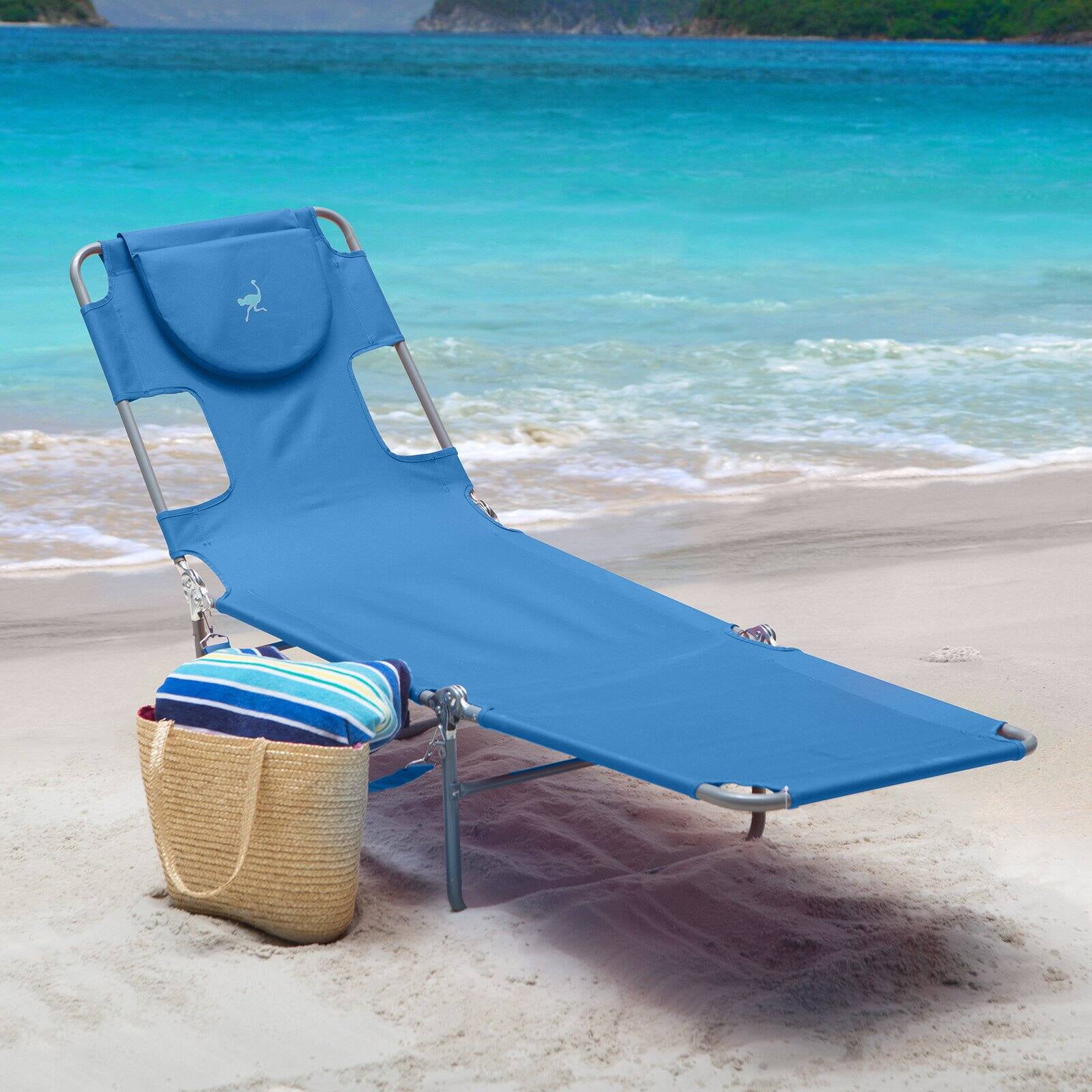 Ostrich folding chaise lounge deals