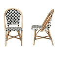 thumbnail image 4 of bali & pari Ambre Rattan French Provincial Dining Chairs, Set of 2, Natural Brown, 4 of 9
