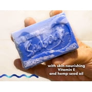Blackbeard for Men Seasoap Anti-Aging Bar, Mens Natural Face and Body Cleansing Soap, Hydrating Luxury Bar Soap with Collagen, Kelp and Vitamin E, 3 Pack