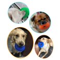 thumbnail image 4 of Pet Chew Toy Rubber Solid Color Squeaky Dog Teething Toy Dog Ring Toy for Puppy, 4 of 10
