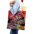 thumbnail image 4 of Invader Zim Bolso de tela con estampado de lienzo para mujer, bolsa de compras reutilizable y estética, con cremallera interior, regalo para mujer,40*45cm., 4 of 6