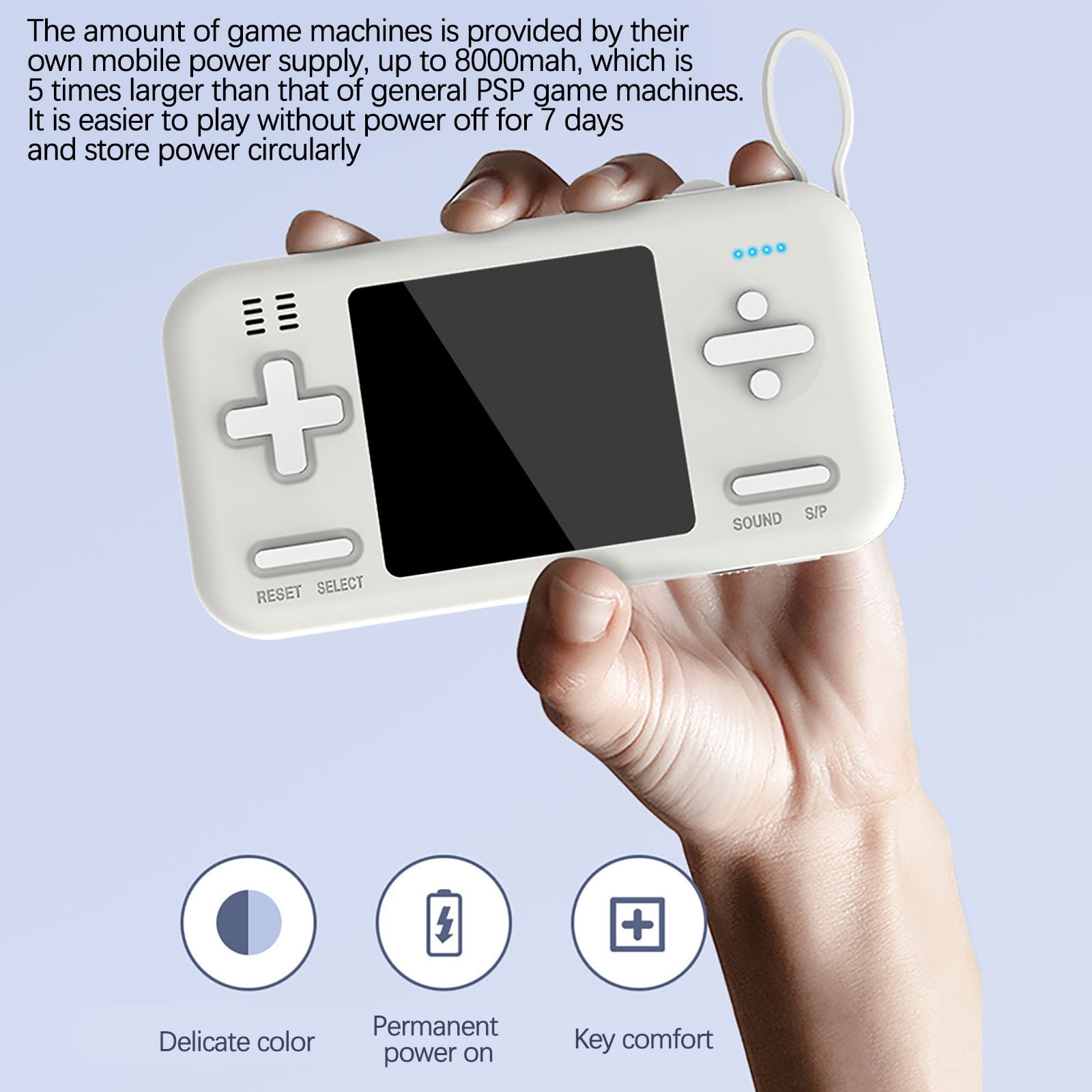 Apmemiss Birthday Gifts for Women Clearance D15 Comes with Cable Charging Treasure Game Console Two-In-One Mobile Power Supply 416 Games Clearance Items