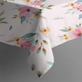 thumbnail image 3 of Pink Spring Flower Tablecloth,Wipeable Polyester Table Cover for Rectangle Tables,Foldable Tablecloth Thick Tablecloths for Birthday Picnic Wedding Tea Party Decorations, 3 of 5