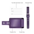 thumbnail image 3 of Etiquetas de equipaje Fintie Leather con nombre e identificación con funda de privacidad, 3 of 8