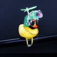 thumbnail image 2 of Adornos para coche de juguete de pato de goma, decoraciones para salpicadero de coche de pato amarillo, cuernos de bicicleta multicolores con casco de hélice Sailing Electrónica, 2 of 5