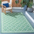 thumbnail image 2 of SAFAVIEH Courtyard Claudia Geometric Indoor/Outdoor Area Rug, Green/Ivory, 4' x 5'7", 2 of 8