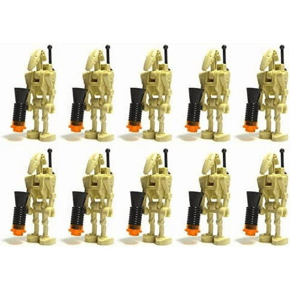LEGO Star War Army Builder Battle Droids Minifig Minifigure Figure Set, 10 Pieces