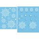 thumbnail image 1 of Calcomanía navideña para ventana, pegatinas de copos de nieve de Papá Noel, calcomanías de pared de invierno para habitaciones de niños, Año Nuevo, 1/2 piezas, 1 of 4