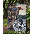 thumbnail image 3 of Carolines Treasures JMK1200GF Zebras And Parrots Flag Garden Size, 3 of 3