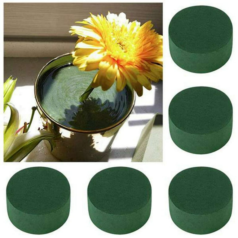 Juvale 6 Pack Wet Floral Foam Round with Bowls for Flowers Arrangements, Wedding Centerpieces (4.7 x 2 in)
