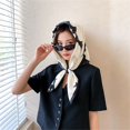 thumbnail image 5 of Shenmeida Women Twill Simulation Silk Feeling Square Hair Wrapping Square Headscarf Female Headwear, 5 of 7