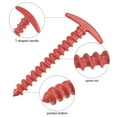 thumbnail image 3 of Uxcell 14.5cm/5.7 Inch T Shape Spiral Plastic Camping Tent Stakes Red 5 Pack, 3 of 4