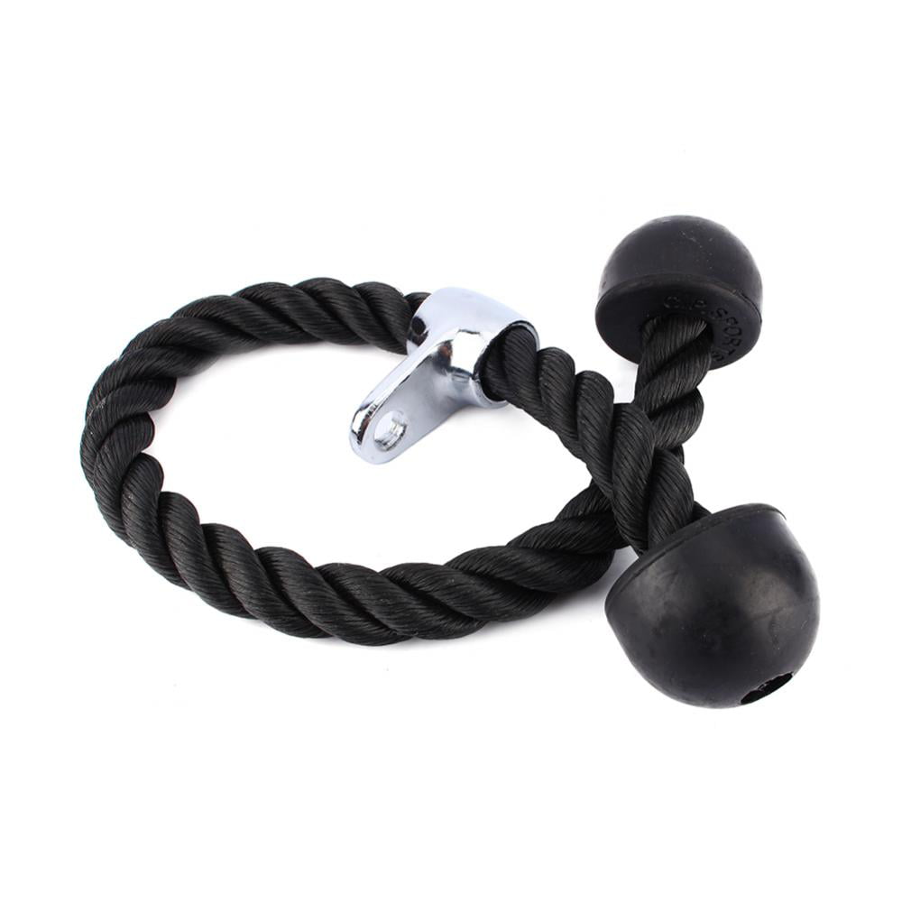 Double Tricep Rope Pull Push Cord Down Multi Gym Cable Fitnes machine Attachment 
