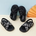 thumbnail image 2 of Shadoumai Girls Gladiator Sandals Casual Summer Dress Shoes Open Toe T-Strap Fisherman Flat Sandals (Toddler/Little Kid/Big Kid), 2 of 8
