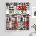 thumbnail image 2 of Kitchen Curtains 36 Inch Short - 3 Panel Set, Rod Pocket Window Curtain, Boho Floral Tribal Style, 100% Polyester for Farmhouse, Kitchen, Cafe, Bedroom, Easy Wash, 2 of 6
