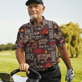 thumbnail image 6 of Retro National Barbecue Day Polo Shirts For Men Grill And BBQ Golf Polos Mens Polo Shirts Short Sleeve Button Up Shirt Men, 6 of 7