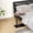 walnut, variant on Danolapsi Side Table Sofa Tray for Couch, 360° Swivel Laptop Stand,Tiltable Desktop & Height Adjustable End Table, c Shaped End Table with Heavy Metal Base, Applicable to Bedside, Recliner