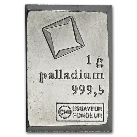1 gram Palladium Bar - Suisse