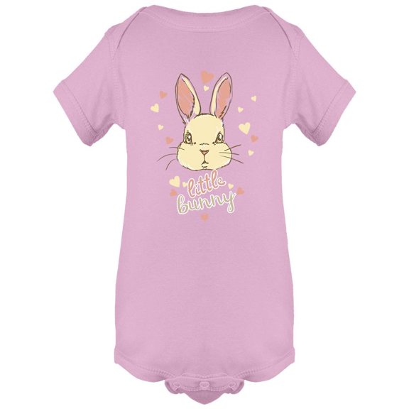 Lovely Little Bunny Design Bodysuit Infant -Image by Shutterstock, 6 Months