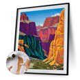 thumbnail image 3 of Kit de pintura por números DIY Mountain Range Oil Art Picture Craft Home Wall Decor(4) FLhrweasw Nuevo, 3 of 9