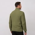 thumbnail image 4 of Men's Long Sleeve Quarter-Zip Pullover Sweaters Slim Fit Lightweight Casual Sweater, 4 of 9