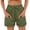 Green, variant on Shorts for Women 2026 Summer Elastic High Waist Drawstring Wide Leg Relaxed Fit Casual Shorts with Pockets