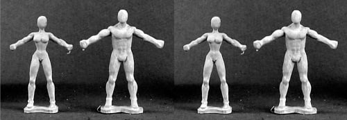 4 #75008 Sculpting Accessories Figure Reaper Miniatures Non-Heroic Dollies