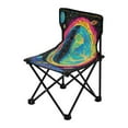 thumbnail image 2 of BZSMCE Camping Chairs Modern Colorful Planet and Stars Pattern Folding chair, 2 of 8