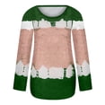 thumbnail image 2 of Tie Dye T Shirt for Women Long Sleeve Tops Casual Round Neck Tunic Tops Autumn Dressy Tops Elegant Ladies Blouses & Shirts Size 8-16, 2 of 4
