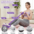 thumbnail image 6 of Dowellia Pedal Resistance Bands with Handles, Upgrade 6-Tubes Fitness Stretching Bands for Exercise Abdomen, Waist, Arm, Leg, Multifunction Workout Equipment for Home Gym Equipment, Purple, 6 of 6