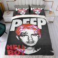 thumbnail image 4 of Lil Peep Conjunto de sábanas temático, trío de piezas, cómodo y amigable con la piel, diseño único, regalo de decoración para el hogar para familiares, amigos y fans,173X218cm, 4 of 6