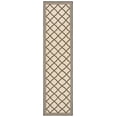 thumbnail image 2 of Safavieh Linden Danny Geometric Indoor/Outdoor Runner Rug, Creme/Brown, 2'2" x 8', 2 of 8