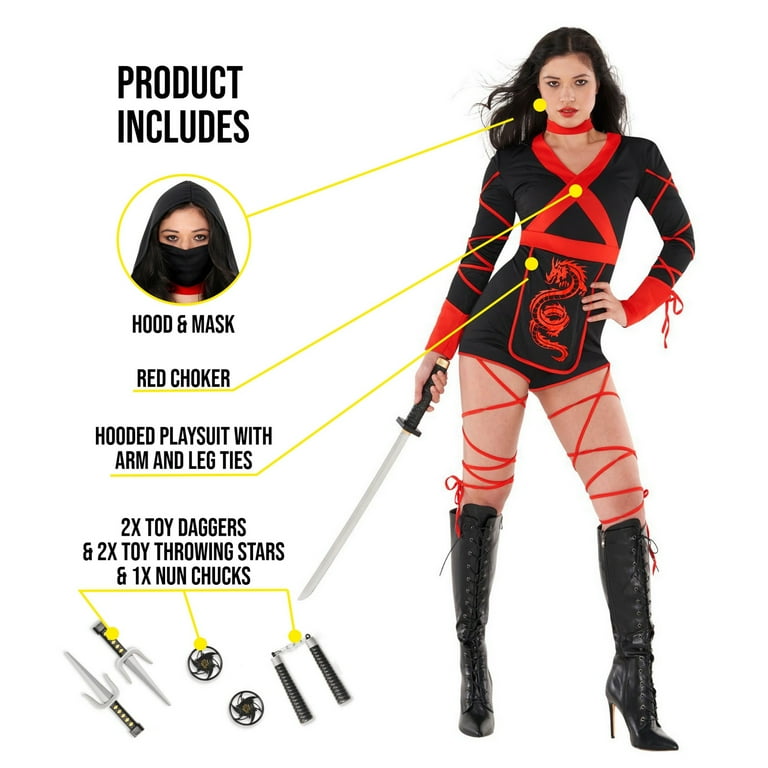 Dragon Ninja Costume Ladies Dragon Ninja Costume Ladies